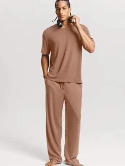 Men's Modal Short Sleeve & Pant PJ Set