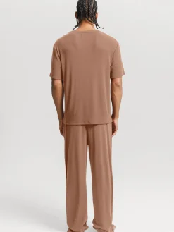 Men's Modal Short Sleeve & Pant PJ Set