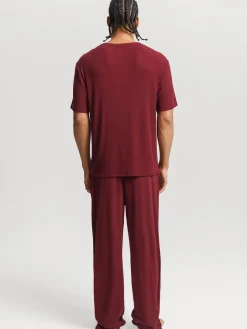 Men's Modal Short Sleeve & Pant PJ Set