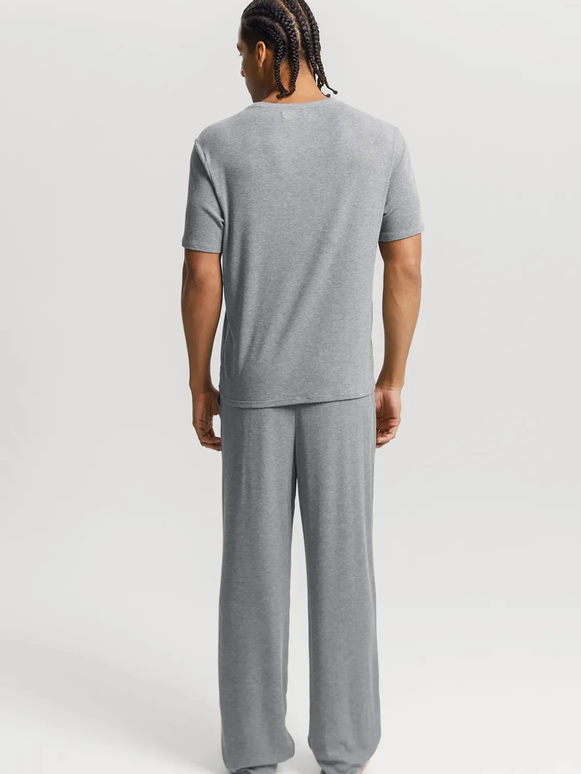 Men's Modal Short Sleeve & Pant PJ Set