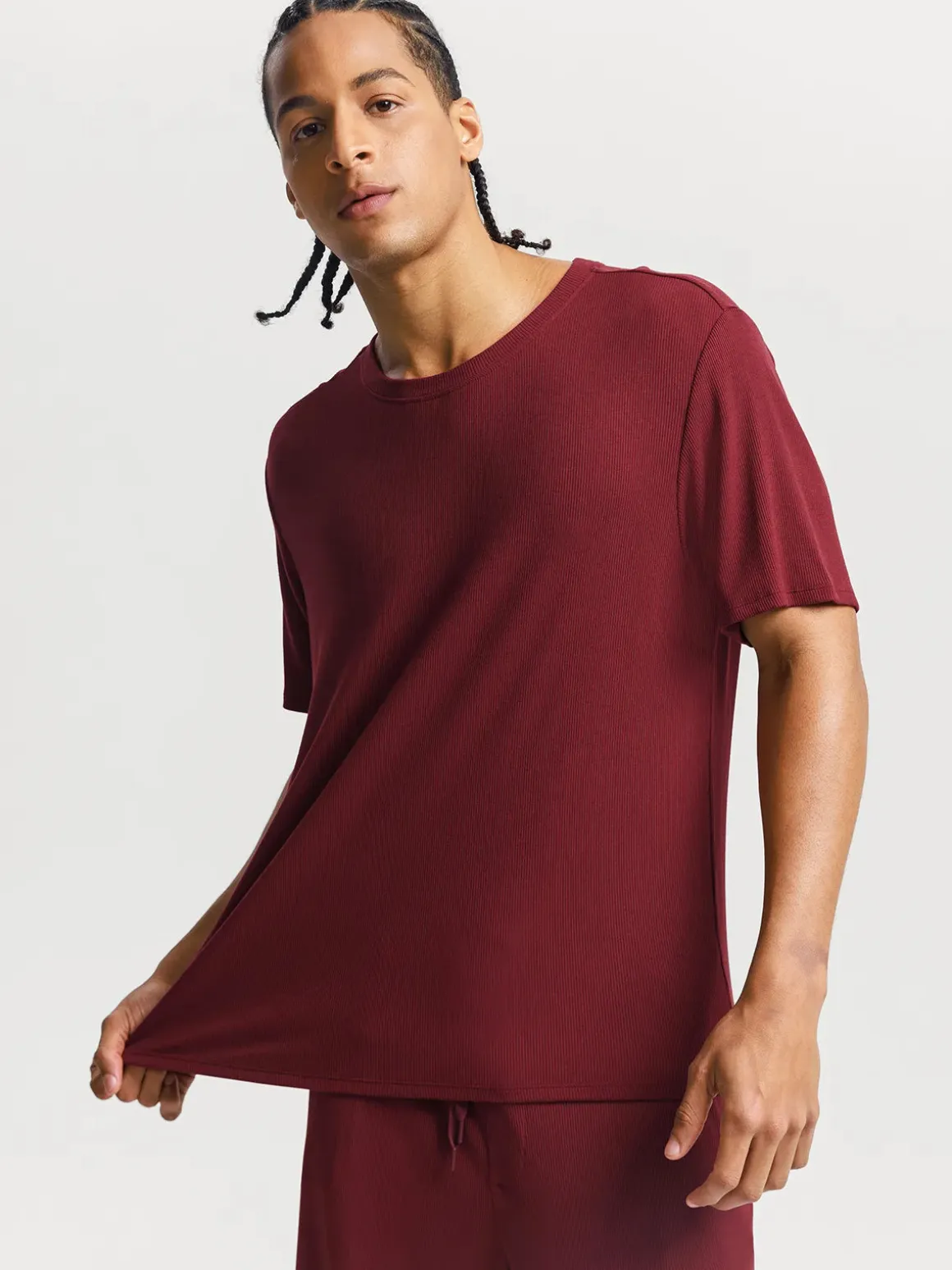 Men's Modal Short Sleeve & Pant PJ Set