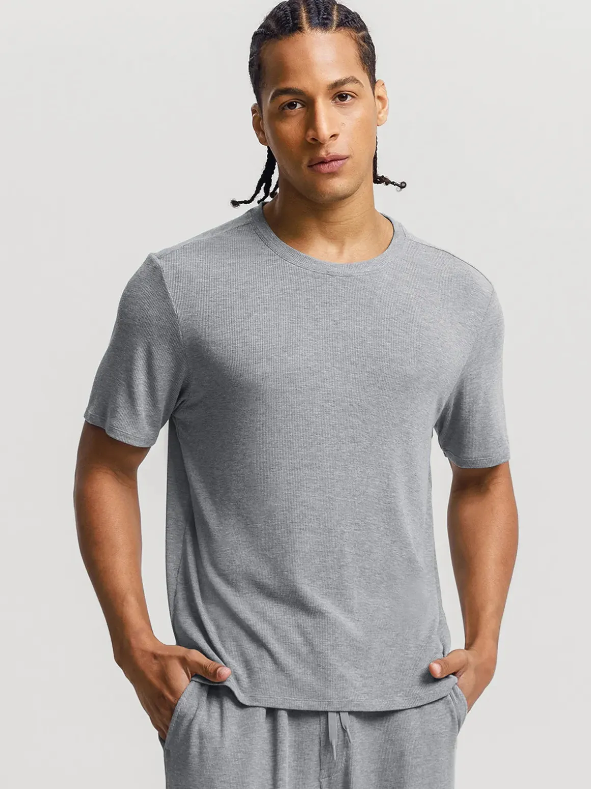 Men's Modal Short Sleeve & Pant PJ Set