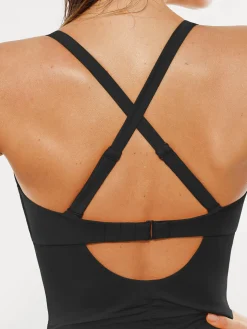 Mesh Inset Tie-Side Sculpting One-Piece Swimsuit