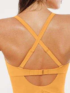 Mesh Inset Tie-Side Sculpting One-Piece Swimsuit