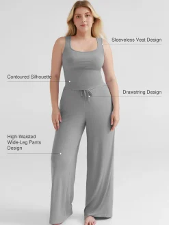 Modal Tank Top & Drawstring Pant Pajama Set