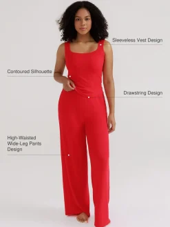 Modal Tank Top & Drawstring Pant Pajama Set