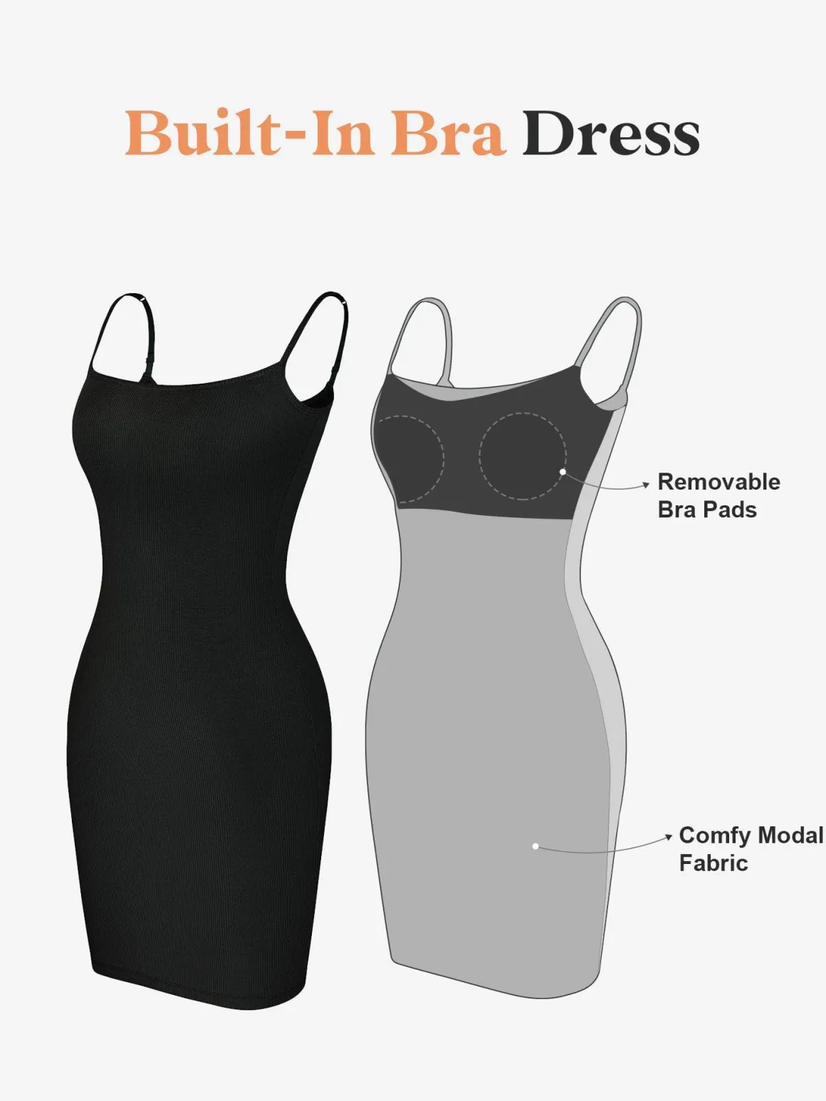 No Shaper Modal Mini Lounge Slip Dress