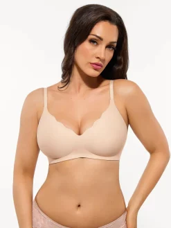 Popilush Wireless Bralettes No Underwire Padded Bra