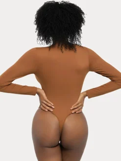 Redtag Thermal Shapewear Long Sleeve Tummy Control Bodysuit