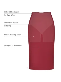 SculptEase Ponte Pencil Skirt