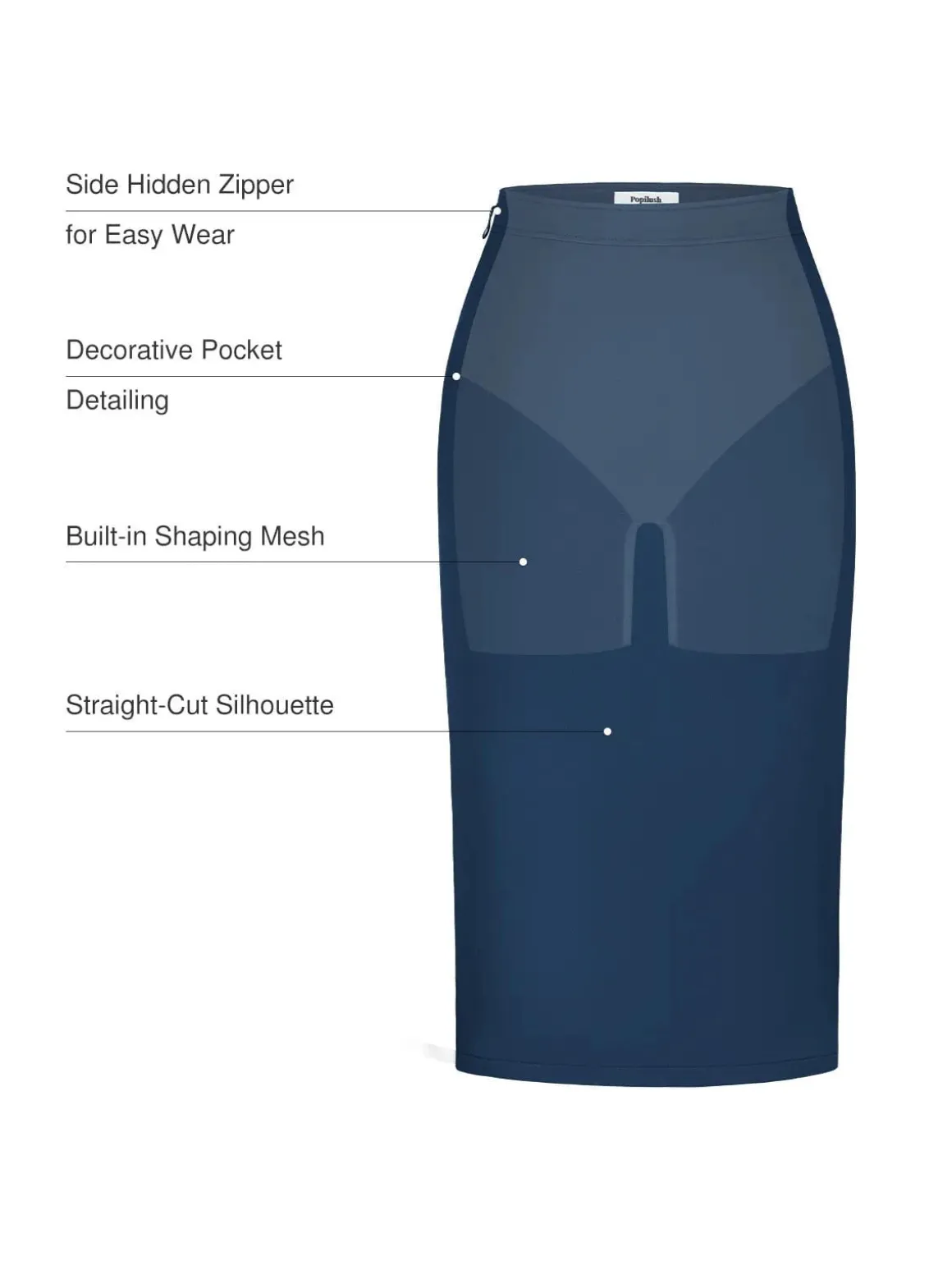 SculptEase Ponte Pencil Skirt