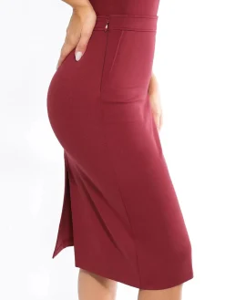 SculptEase Ponte Pencil Skirt