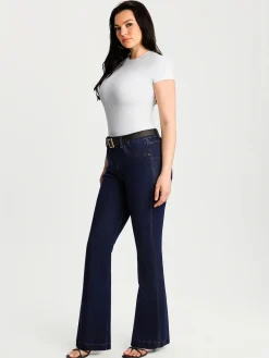 Sculpting High-Rise Stretch Flare Jeans