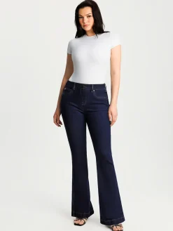 Sculpting High-Rise Stretch Flare Jeans