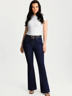 Sculpting High-Rise Stretch Flare Jeans