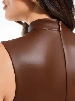 Sculpting 3-in-1 Faux Leather Bodysuit