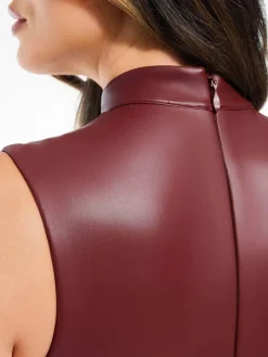 Sculpting 3-in-1 Faux Leather Bodysuit