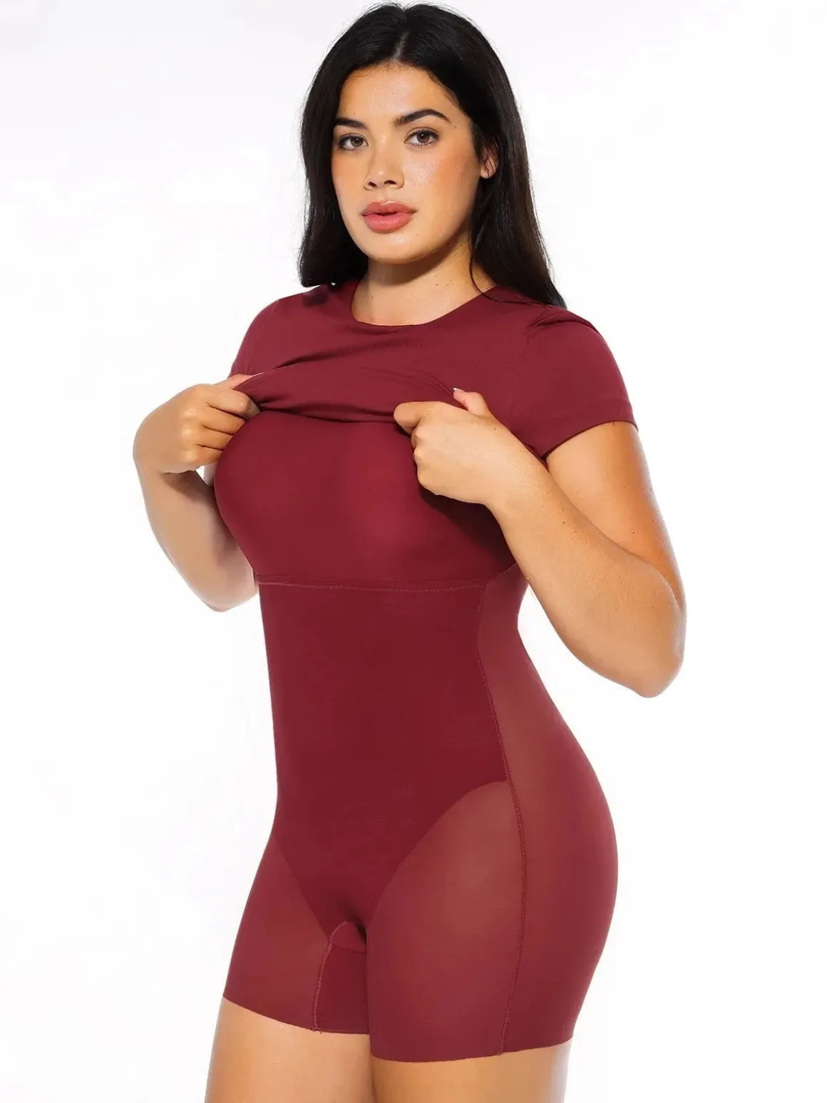 SculptWear Short Sleeve Fitted Sheath Dress