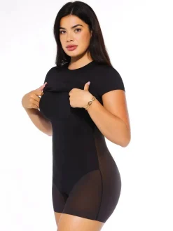 SculptWear Short Sleeve Fitted Sheath Dress