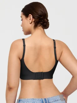 Seamless Adjustable Wide-Strap Underwire-Free Smoothing Bra