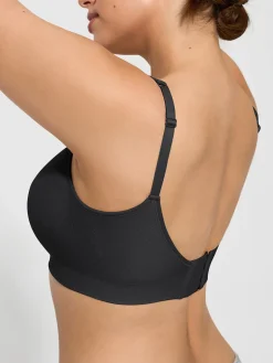 Seamless Adjustable Wide-Strap Underwire-Free Smoothing Bra