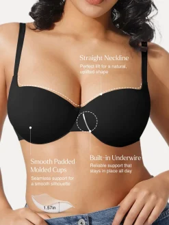Seamless Balconette Push-Up T-Shirt Bra