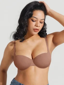 Seamless Balconette Push-Up T-Shirt Bra