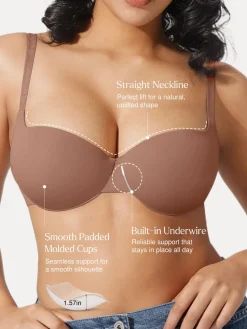 Seamless Balconette Push-Up T-Shirt Bra