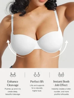 Seamless Balconette Push-Up T-Shirt Bra