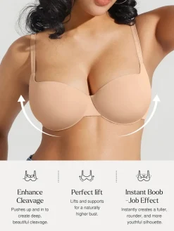 Seamless Balconette Push-Up T-Shirt Bra