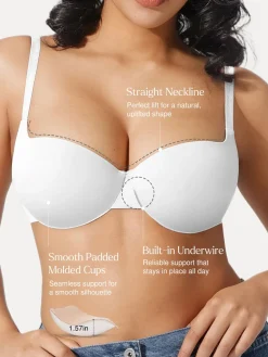Seamless Balconette Push-Up T-Shirt Bra