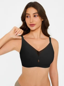 Seamless Breathable Contour Plunge Bra