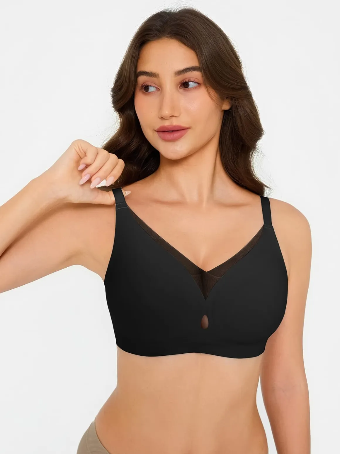 Seamless Breathable Contour Plunge Bra