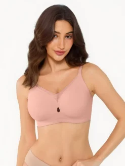 Seamless Breathable Contour Plunge Bra