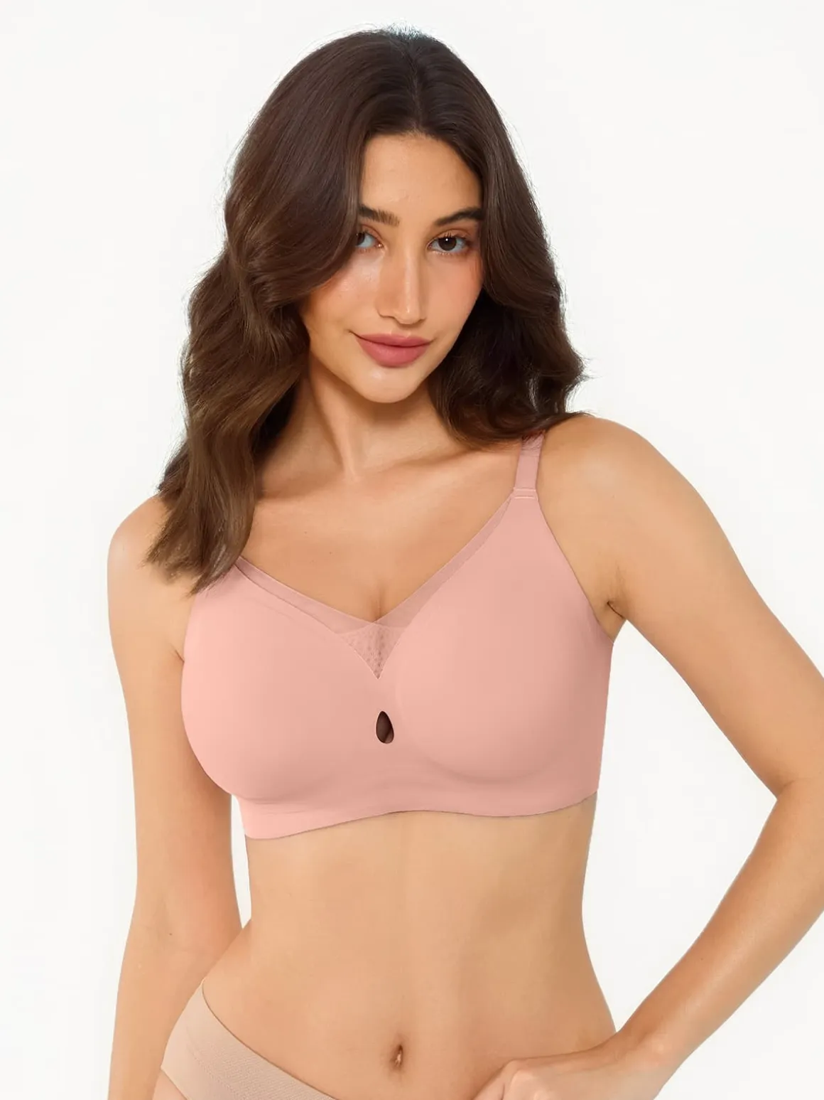 Seamless Breathable Contour Plunge Bra