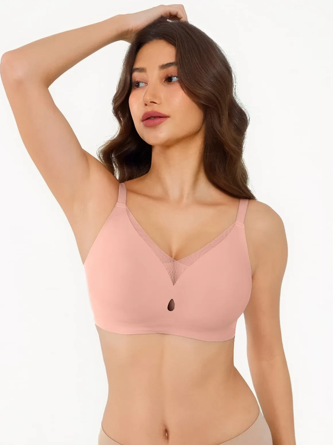 Seamless Breathable Contour Plunge Bra