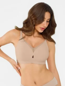 Seamless Breathable Contour Plunge Bra