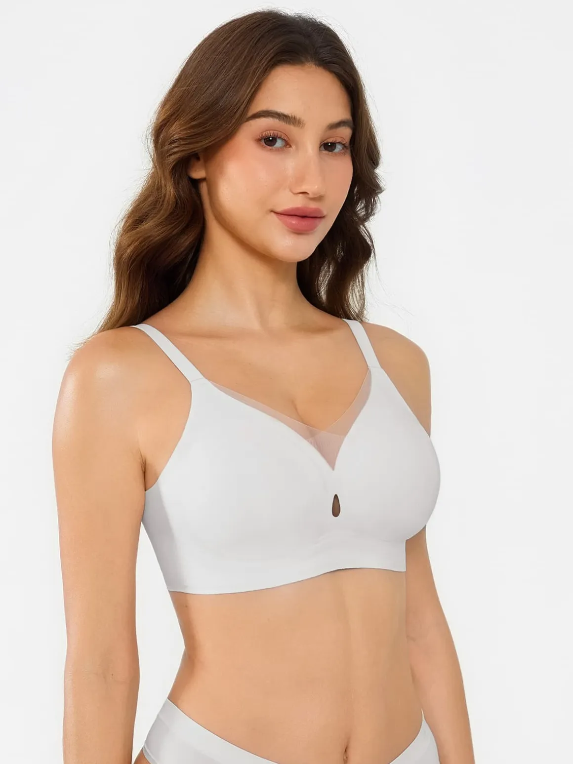 Seamless Breathable Contour Plunge Bra