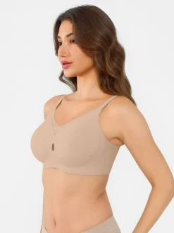 Seamless Breathable Contour Plunge Bra