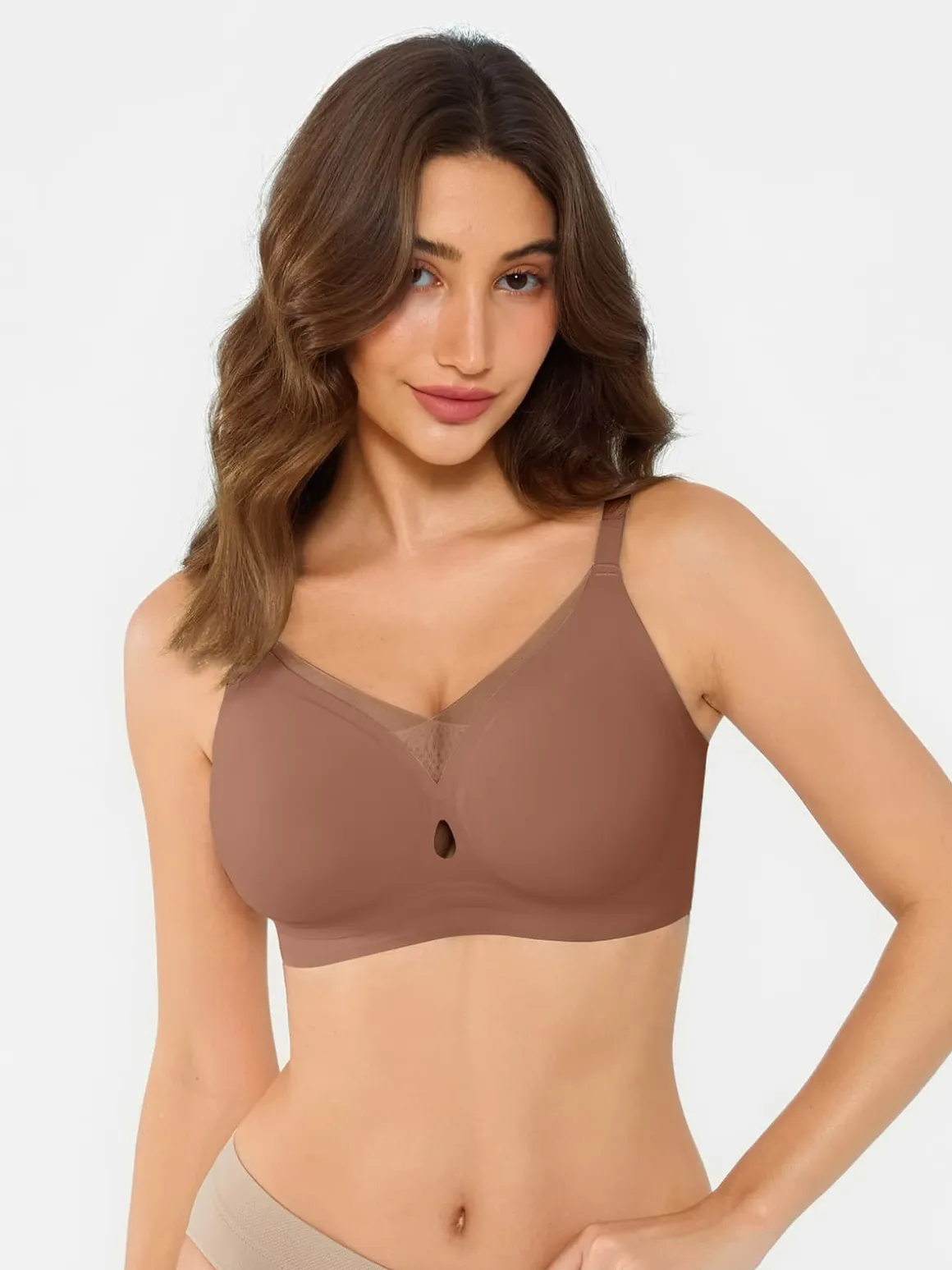 Seamless Breathable Contour Plunge Bra