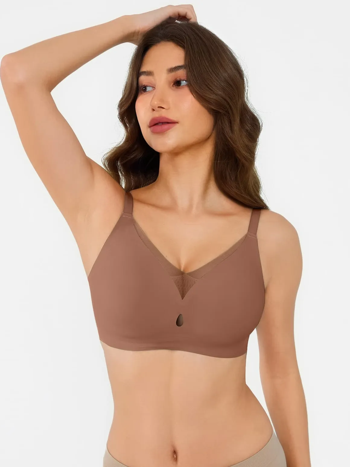 Seamless Breathable Contour Plunge Bra