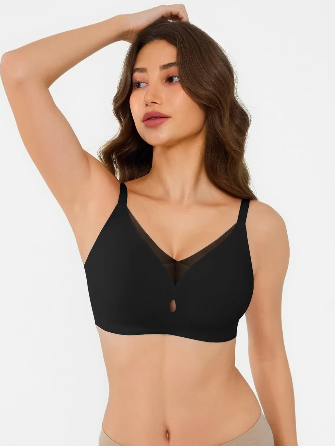 Seamless Breathable Contour Plunge Bra