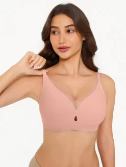 Seamless Breathable Contour Plunge Bra