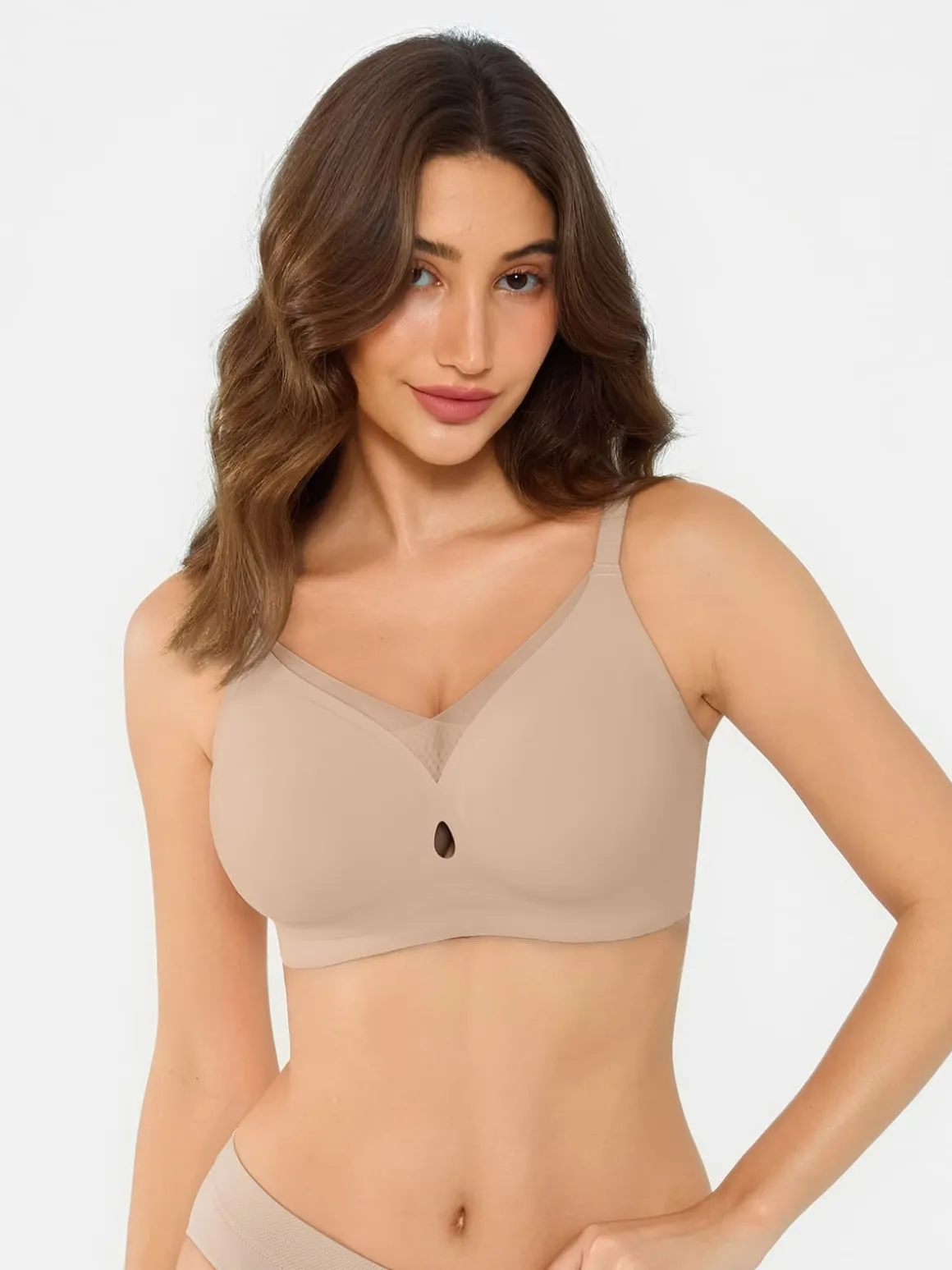 Seamless Breathable Contour Plunge Bra