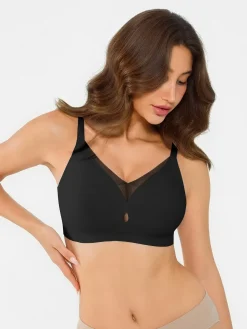 Seamless Breathable Contour Plunge Bra