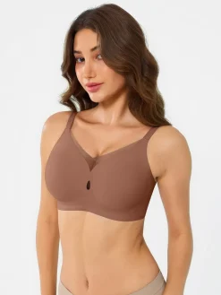Seamless Breathable Contour Plunge Bra