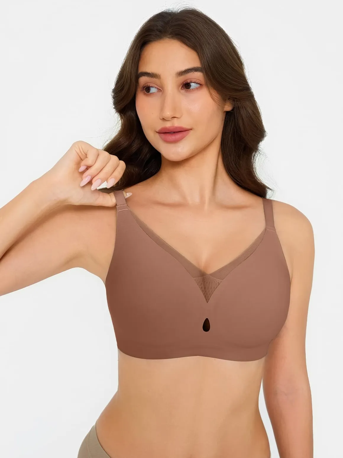 Seamless Breathable Contour Plunge Bra