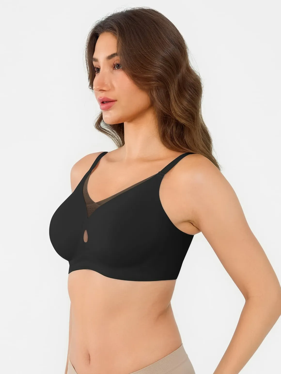 Seamless Breathable Contour Plunge Bra