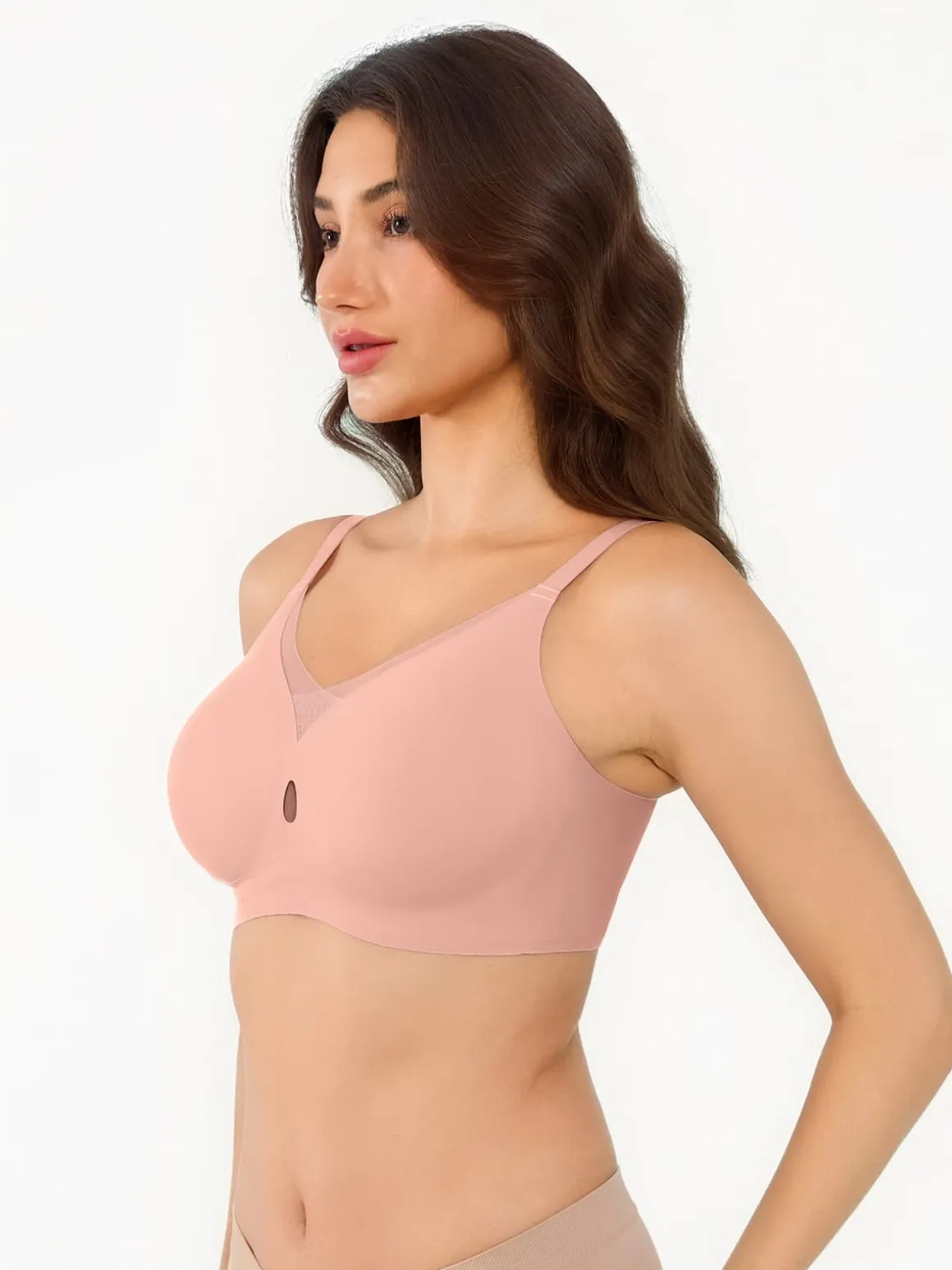 Seamless Breathable Contour Plunge Bra