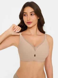 Seamless Breathable Contour Plunge Bra
